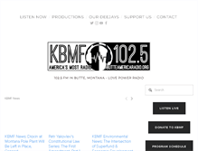 Tablet Screenshot of butteamericaradio.org